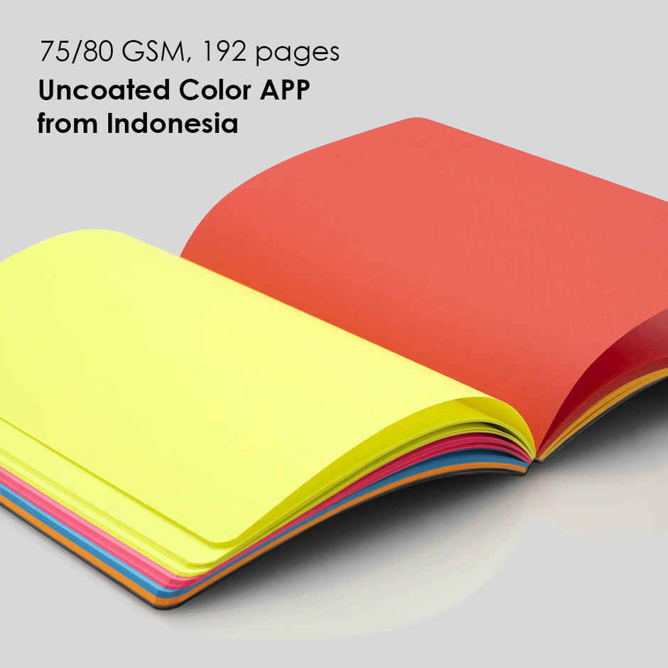 myPAPERCLIP A5 Notebook | Play Series | Black | Colored Paper