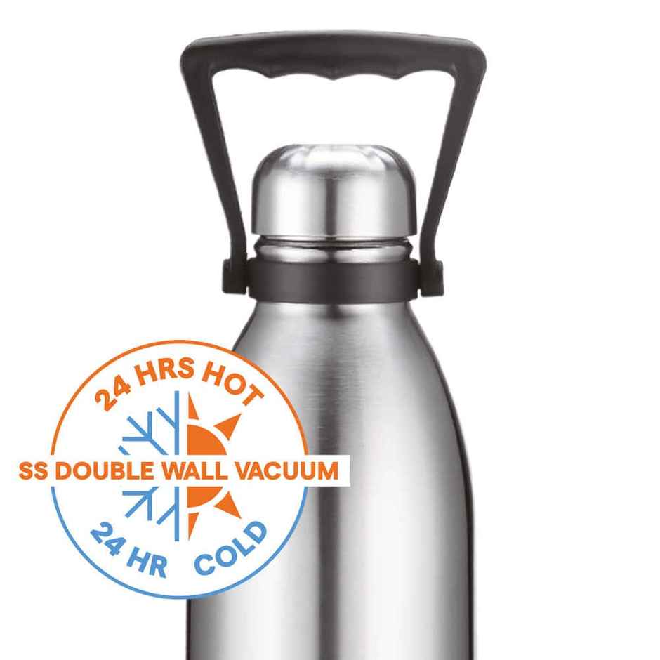Borosil Bolt Double Wall Vacuum Insulated Stainless Steel Water Bottle | 1.8 L
