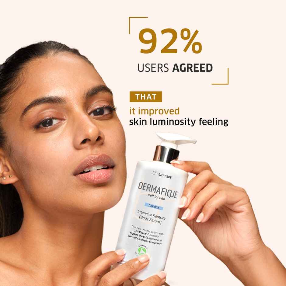 Dermafique Intensive Restore Body Lotion Serum, 18% Emollients, Light & Non-sticky