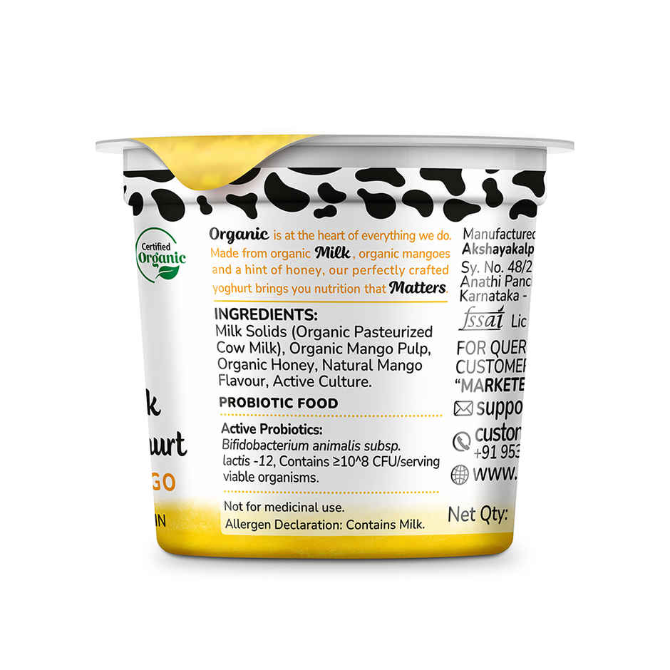 Akshayakalpa Organic Greek Yogurt - Mango