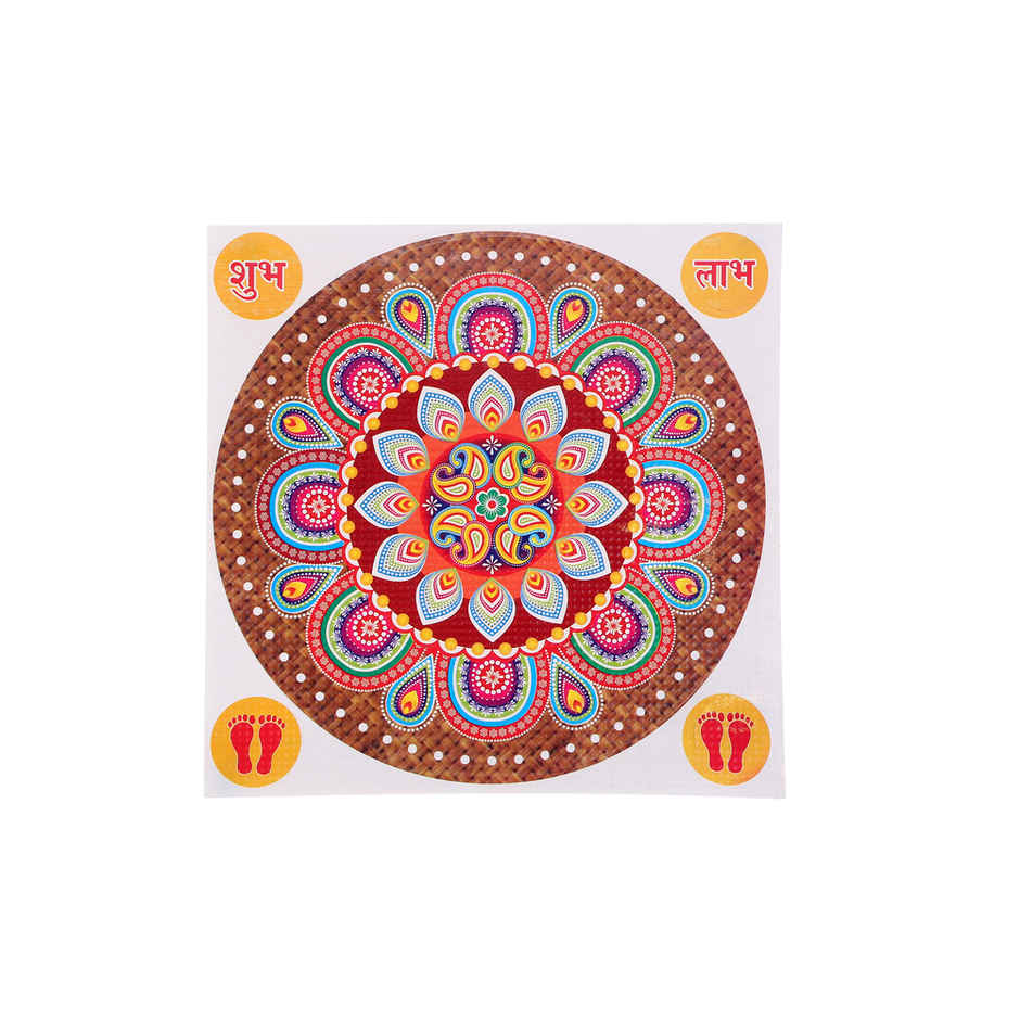 Jai Kashi Rangoli Sticker Set of 4 - Assorted Prints