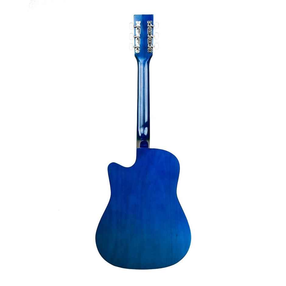 Henrix 38C Cutaway Acoustic Guitar Kit with Accessories | Blue Burst - 38 Inches