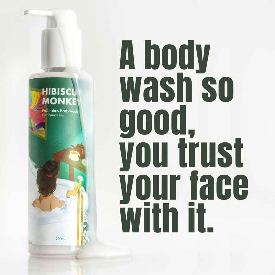 Hibiscus Monkey Cardamom Zen Probiotics Body Wash