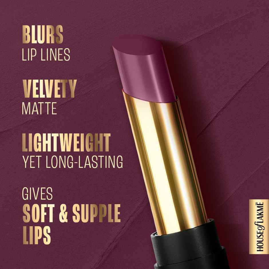 Lakme Absolute Beyond Matte Lip 502 PurplePop
