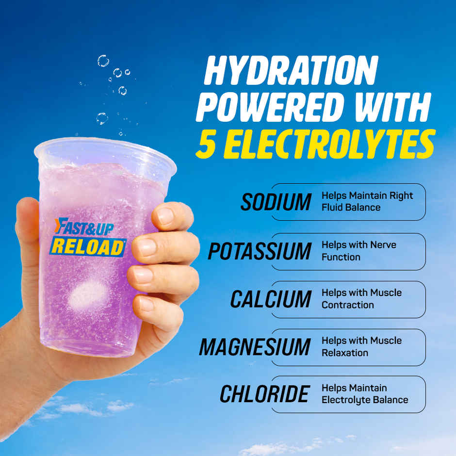 Fast&Up Reload Energy Drink with Electrolytes - Blue Berry