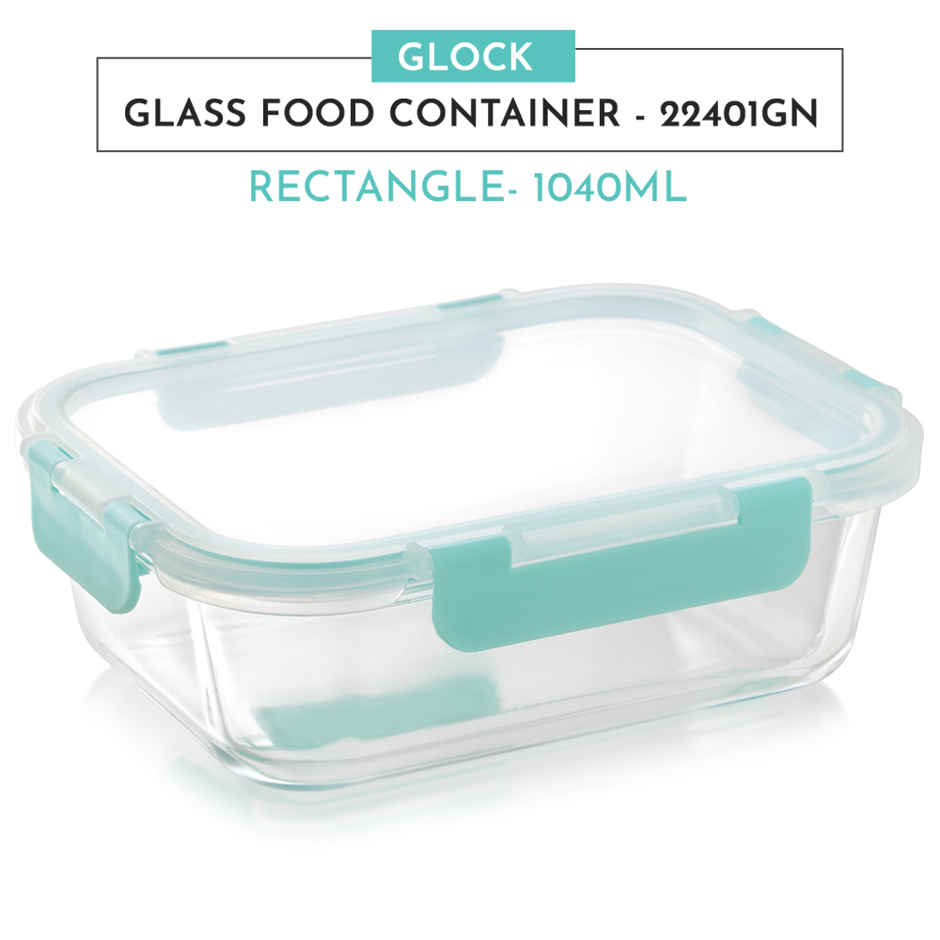 Magnus Glock Rectangle Glass Container | 1040 ml - Assorted