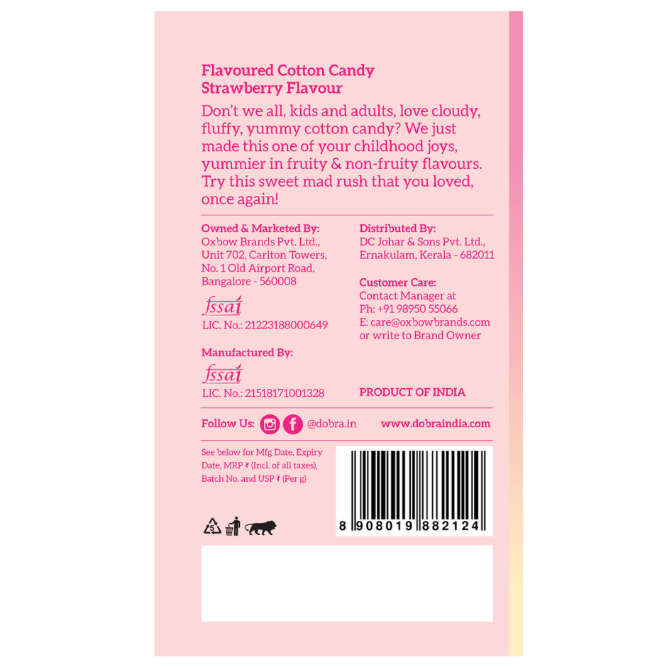 Dobra Cotton Candy - Strawberry Blast