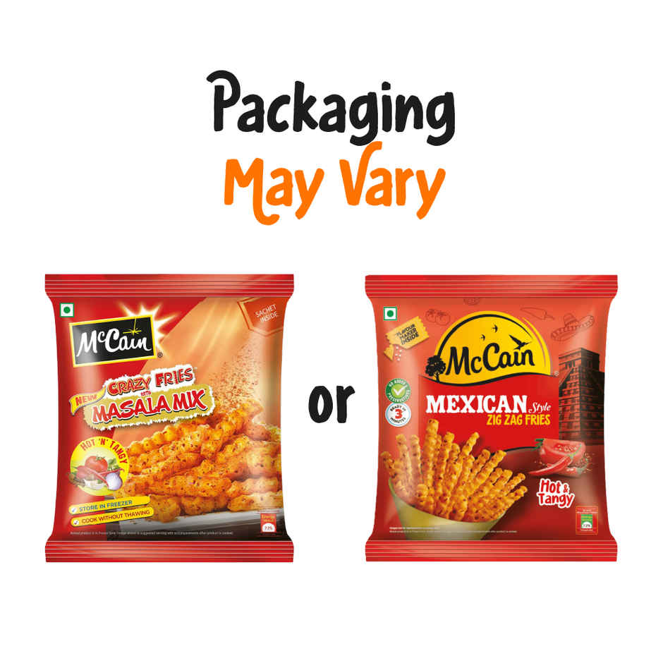 McCain Crazy Fries Masala MixHot 'n' Tangy Combo 