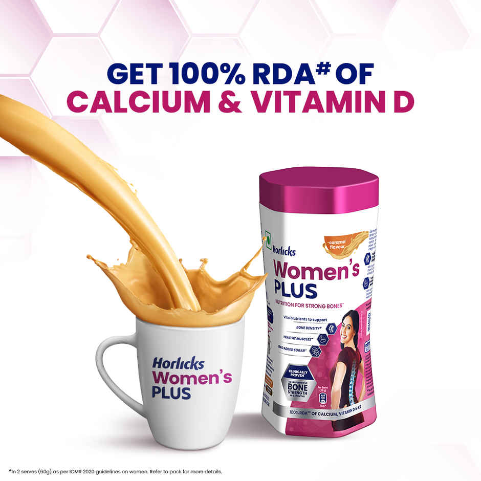 Pediasure Scientifically Designed Nutrition Health Drink Chocolate Box(400gms) & Women'S Plus Horlicks Caramel Powdered Health Drink Jar(400gms) Combo