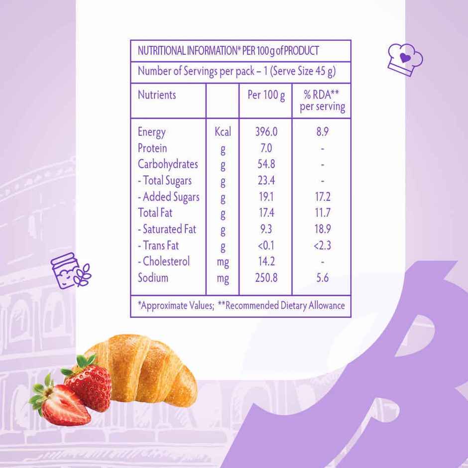 Bauli Moonfils Croissants Strawberry | Egg