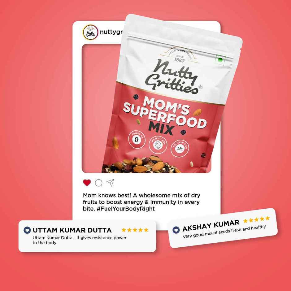 Nutty Gritties Mom's Trail Mix - High Protein, Omega-3, Energy Boost