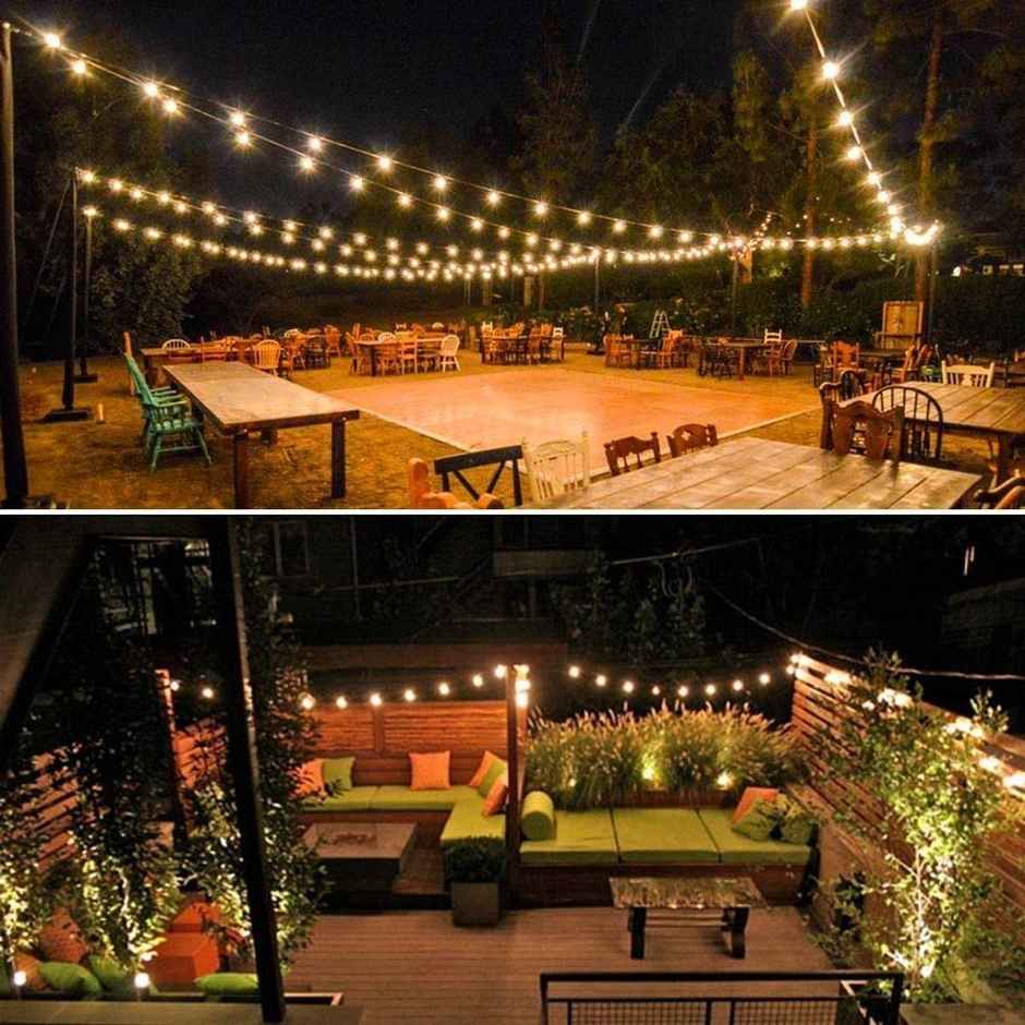 Quace Crystal Ball Warm White String Light