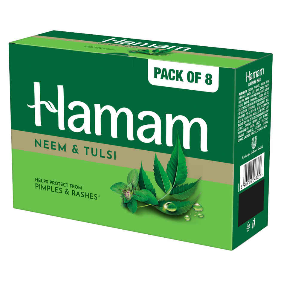 HAMAM 100% Pure Neem Oil Soap Pack of 8