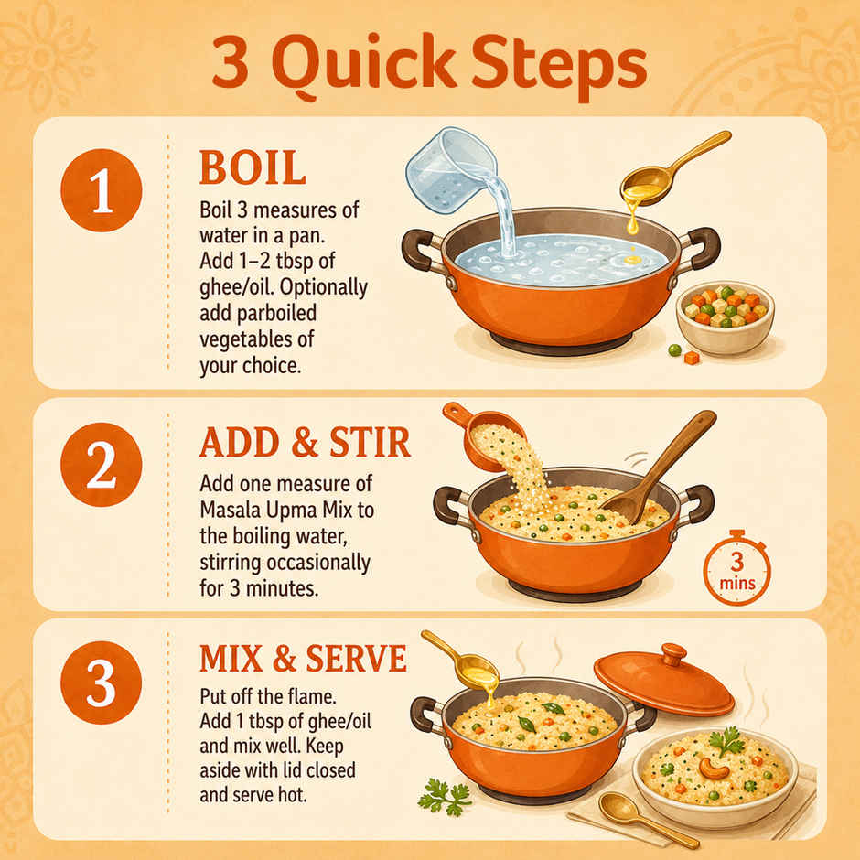 Organic Tattva Masala Upma Ready Mix