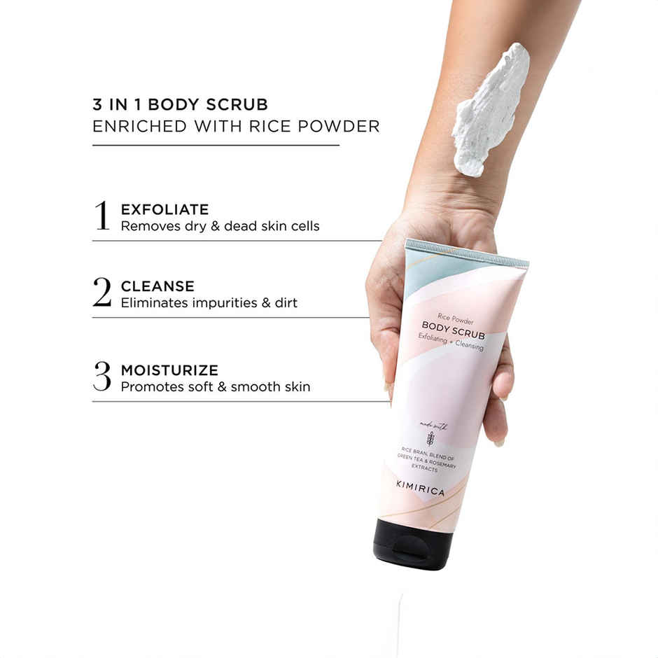 Kimirica Rice Powder Body Scrub | Tube
