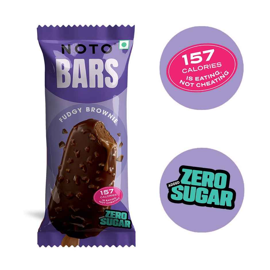 NOTO Fudgy Brownie Sugar Free, Guilt Free Bar