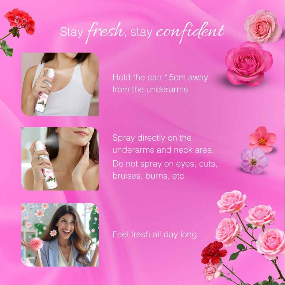 Yardley London English Rose Refreshing Deo Body Spray for Women