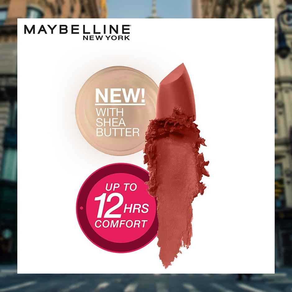 Maybelline Color Sensational Creamy Matte Lipstick, 673 Midtown Pink