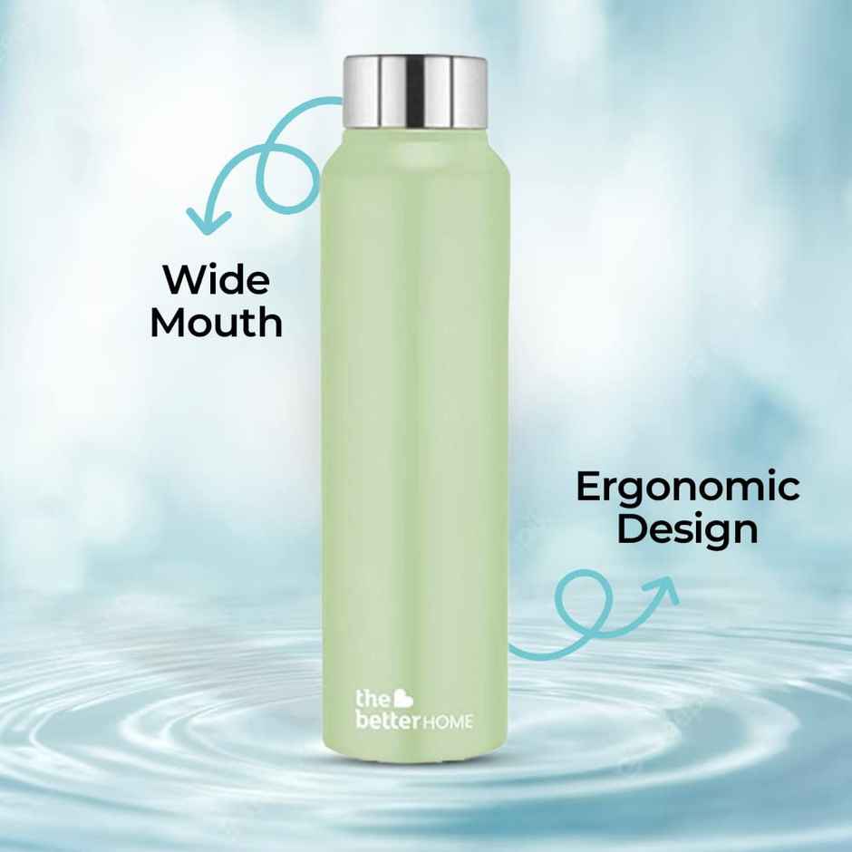 The Better Home Stainless Steel Water Bottle For Home | Green | 1 L