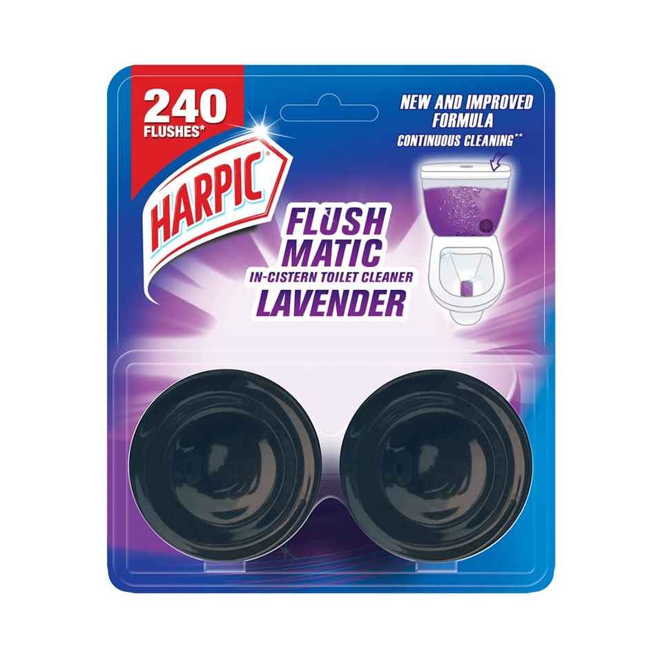 Harpic Flushmatic Lavender Toilet Cleaner Blocks