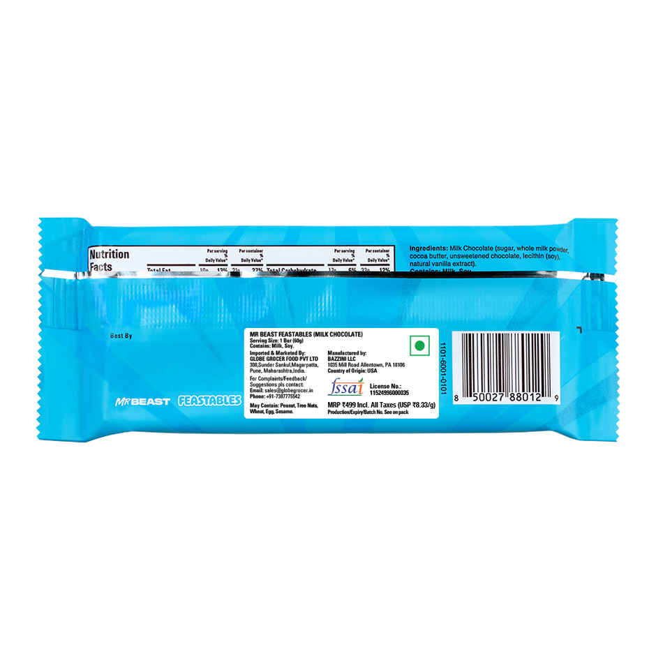 Mr Beast milk Chocolate Bar