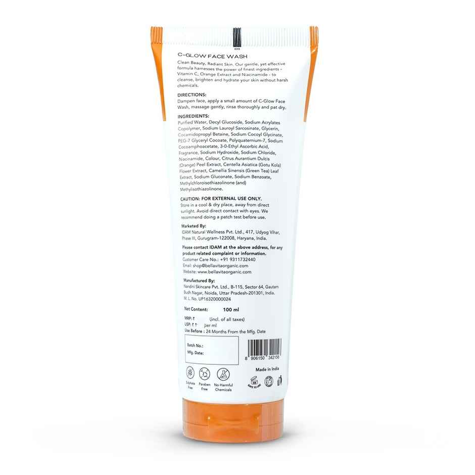 Bella Vita Organic Vitamin C - Glow Face Wash