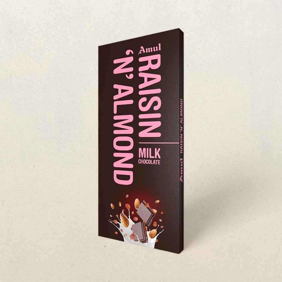 Amul Raisin 'N' Almond Milk Chocolate