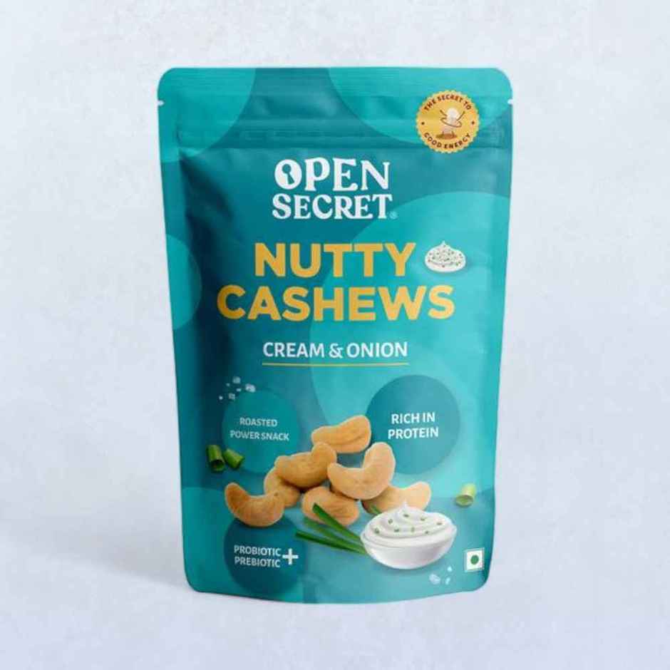 Open Secret Cream & Onion Nutty Cashews (Kaju) Combo  