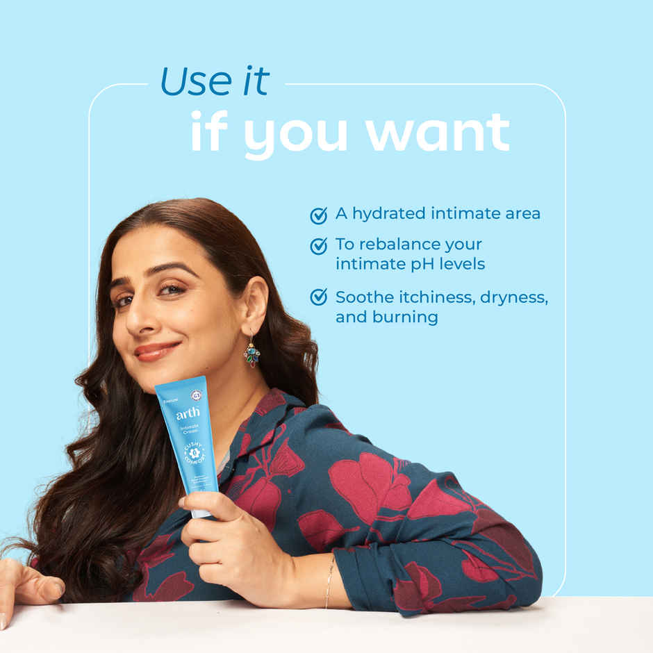 Arth By Emcure Intimate Care Cream | pH 3.5 - 4.5 with Tea Tree Oil | For Dryness & Itch Relief