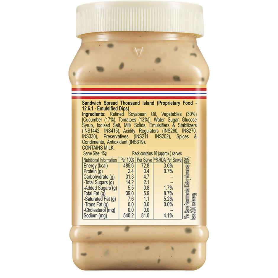 Dr. Oetker FunFoods Veg Thousand Island Sandwich Spread