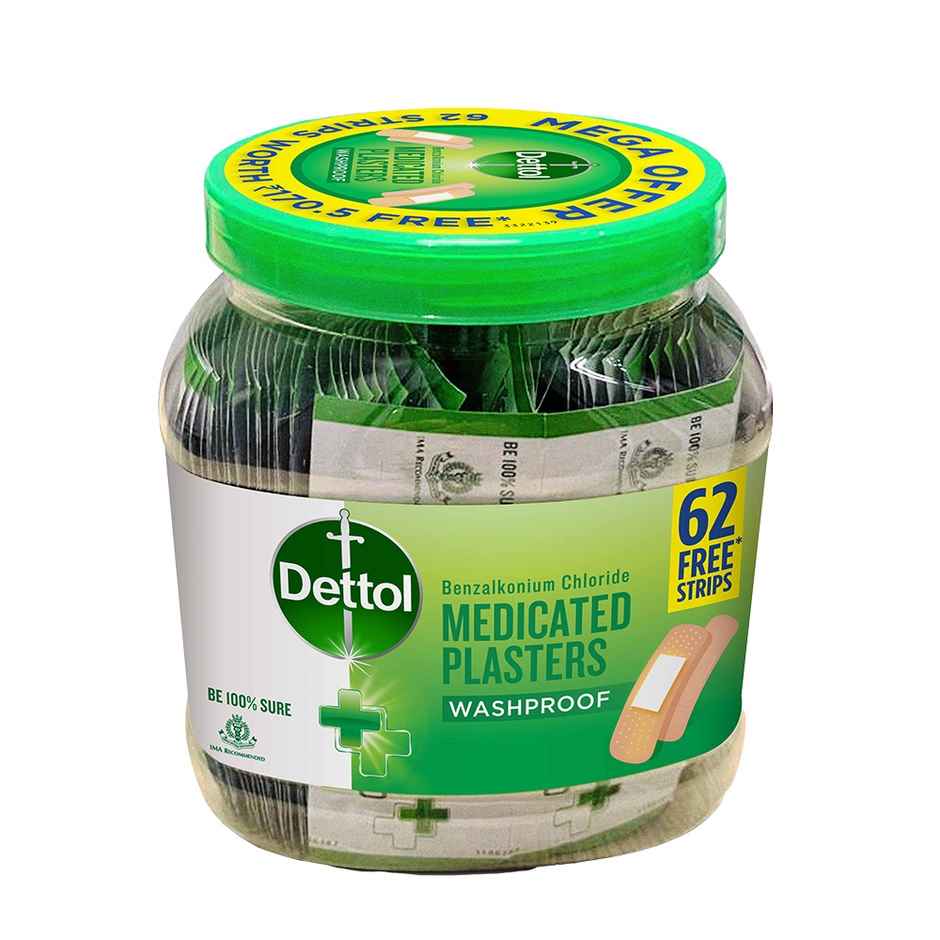 Dettol Medicated Waterproof Bandage And Plaster For First Aid