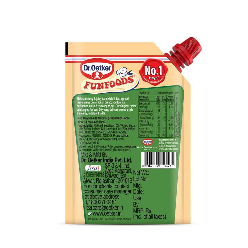 Dr. Oetker Fun Foods Veg Mayonnaise Original