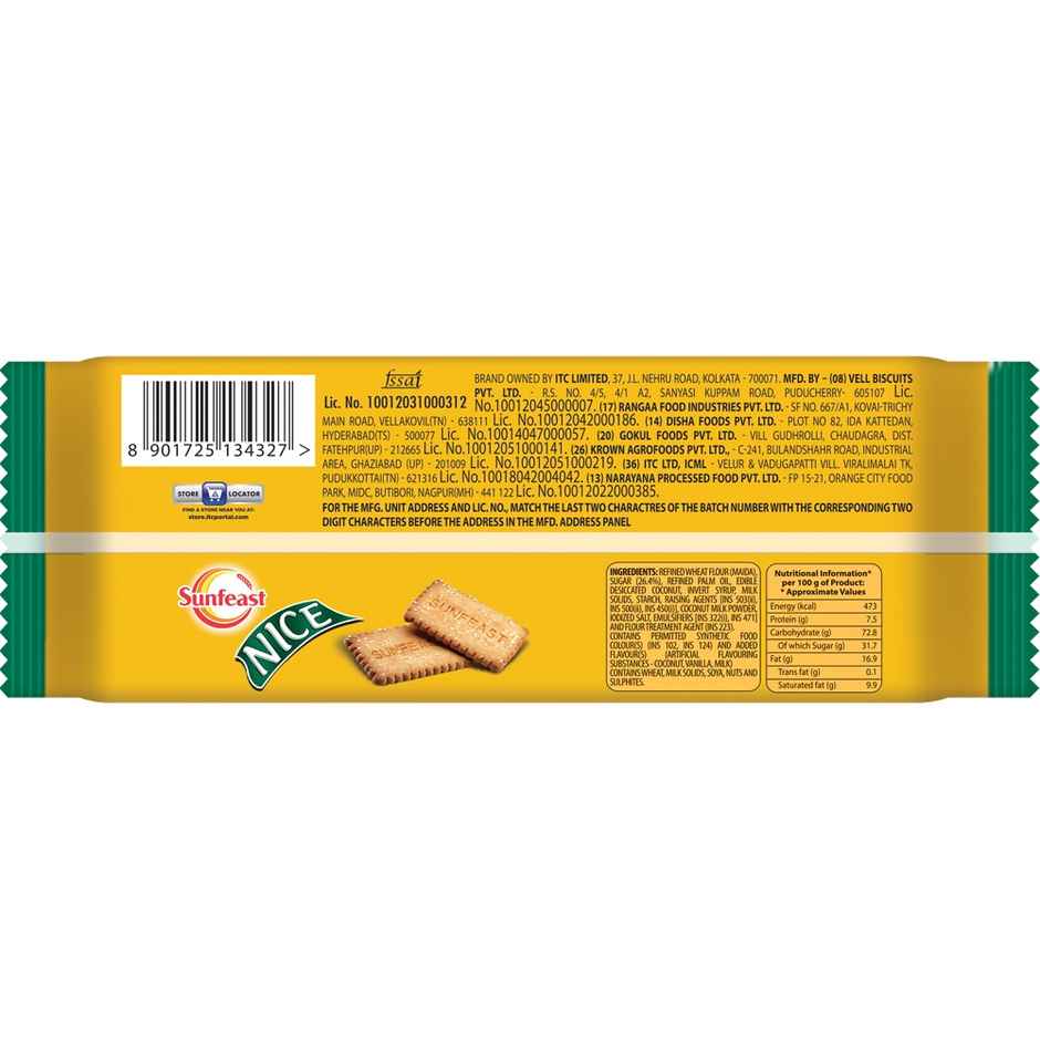 Sunfeast Nice Biscuit | Sweet Biscuit Snack
