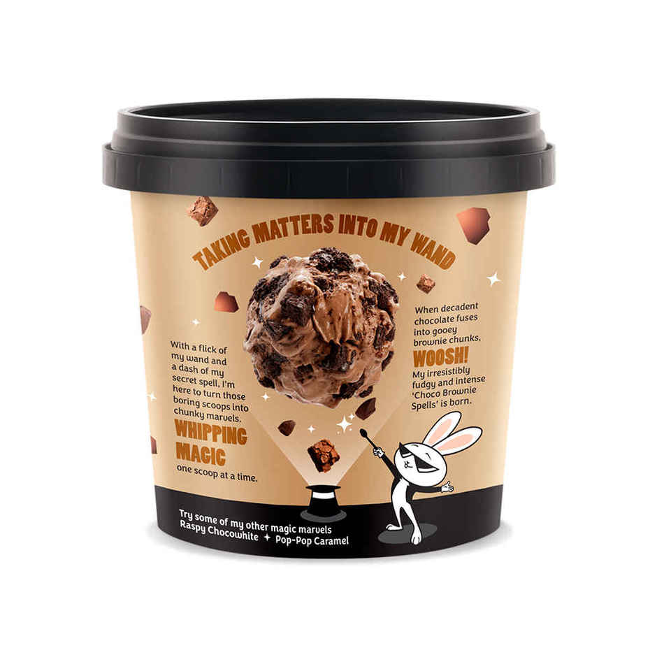 Call Me Chunky Choco Brownie Spells Ice Cream Cup