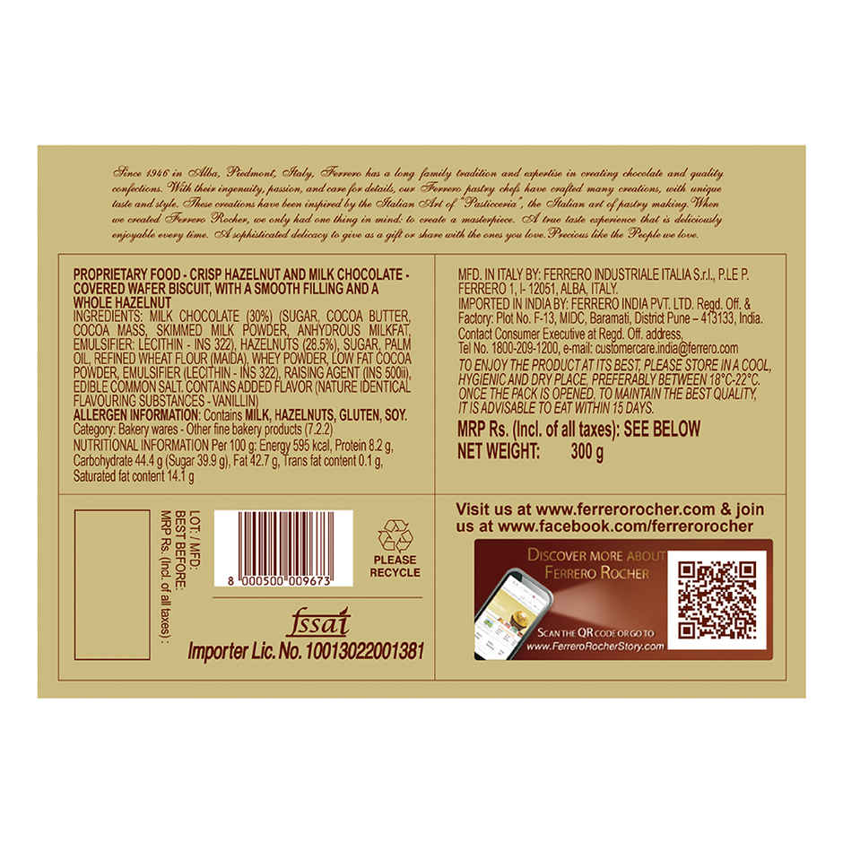 Ferrero Rocher Premium Chocolates Gift Pack