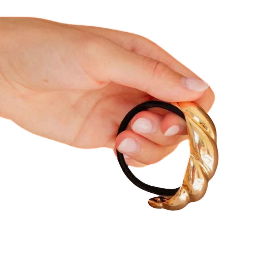 SE7EN Premium Hair Rubber Bands With Metal Design