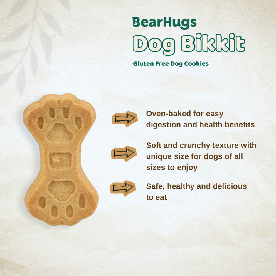 Bearhugs Dog Bikkit Chicken & Carrot Dog Cookies(Jar)