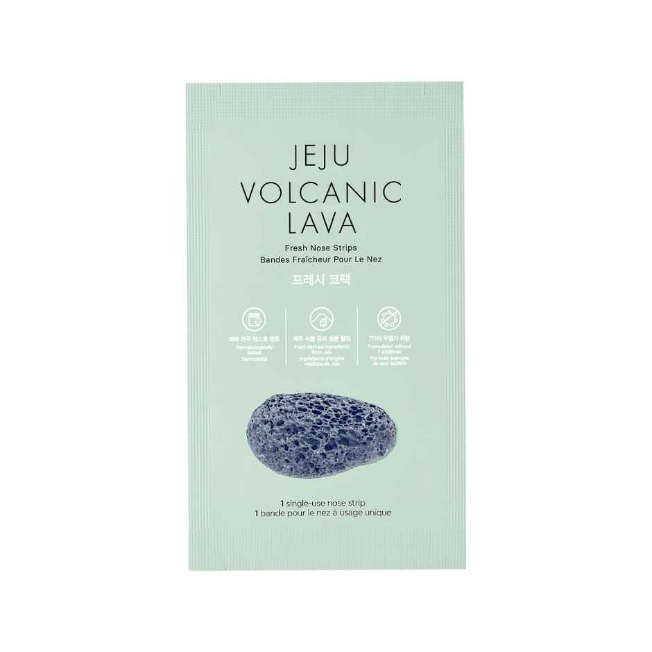 The Face Shop Jeju Volcanic Lava Fresh Nose Strip With Volcanic Ash & Aloe Vera leaf
