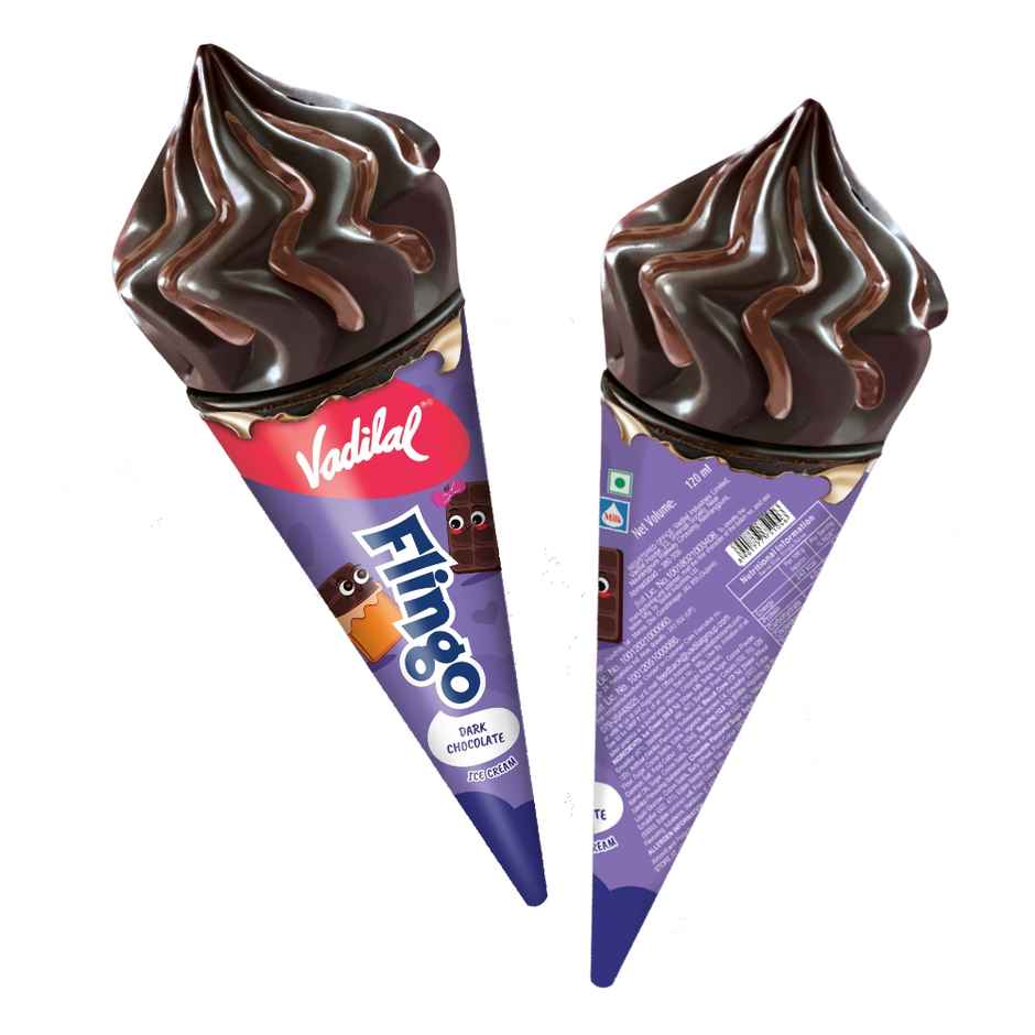 Vadilal Dark Chocolate Flingo Cone | Creamy & Chocolatey