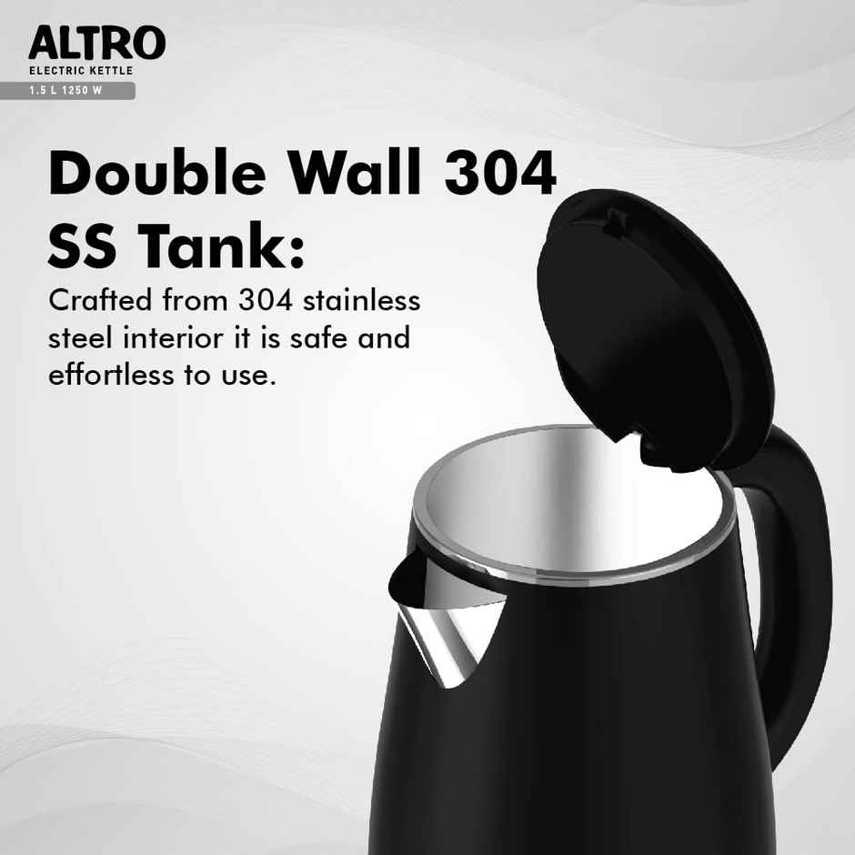 Havells Altro 1.5 L Electric Kettle - Double Wall | Stainless Steel Tank