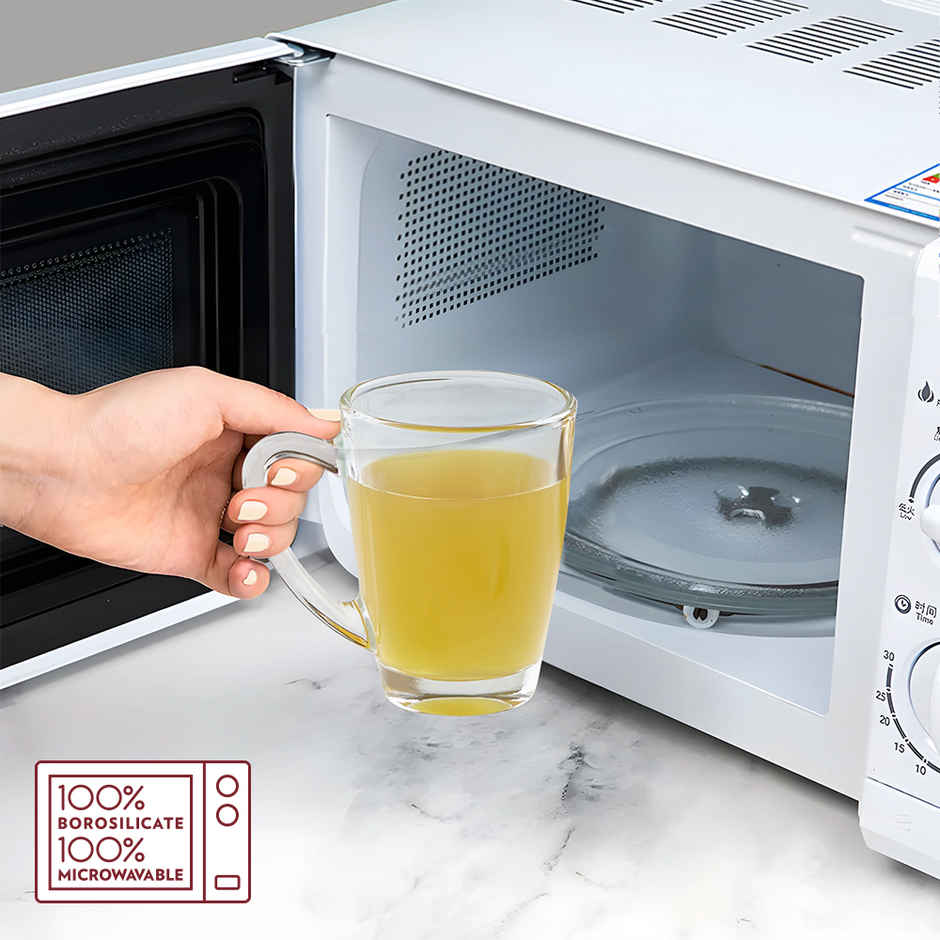 Borosil Serene Glass Mug Microwave Safe | 195 ml