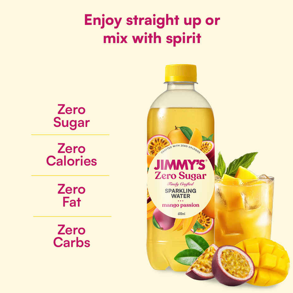 Jimmy's Zero Sugar Mango passion Sparkling Water Combo 