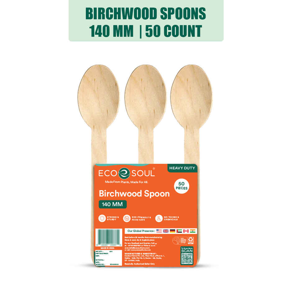 Eco Soul 140mm | 50 Count | Disposable Spoon