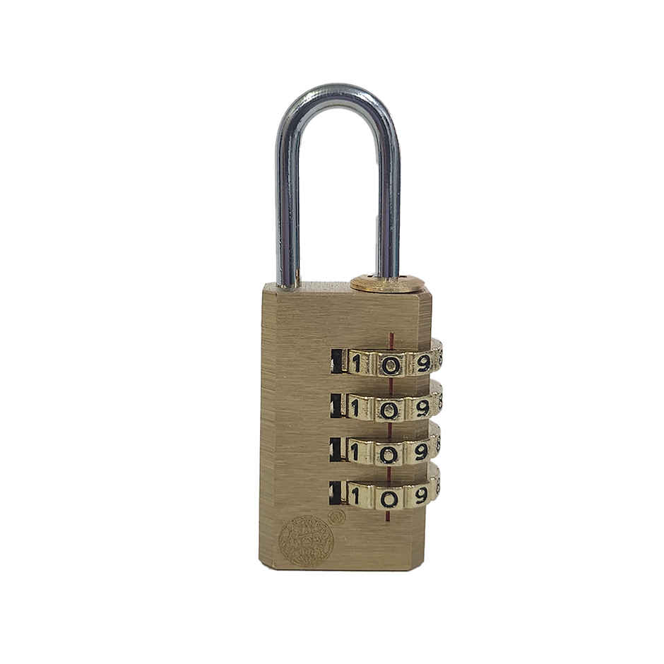 Chrome Brass Pad Number Lock 4 Digit