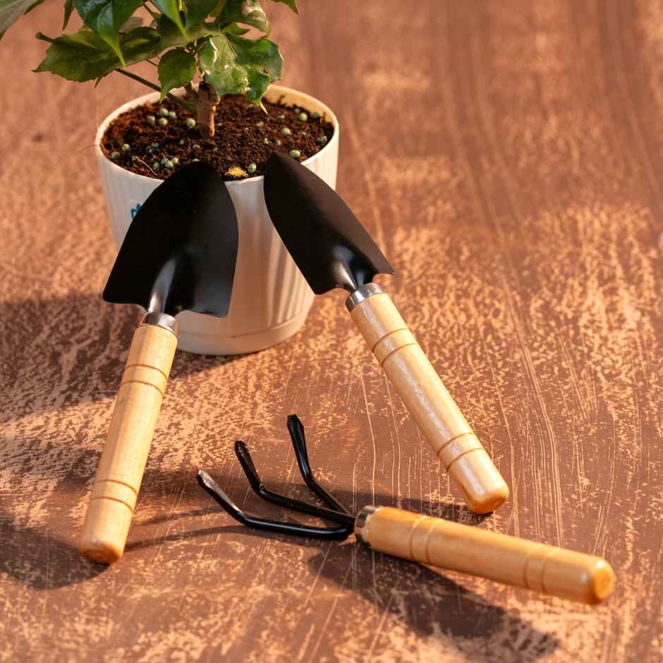 Nurturing Green - Small Garden Tools | Set of 3 | Gardening Tool Set | Gardening Kit