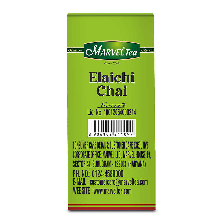 Marvel Elaichi Chai | Cardamom & Assam Tea Leaves Chai Patti