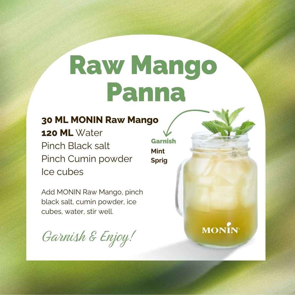 Monin Raw Mango Syrup for Mocktail & Cocktail