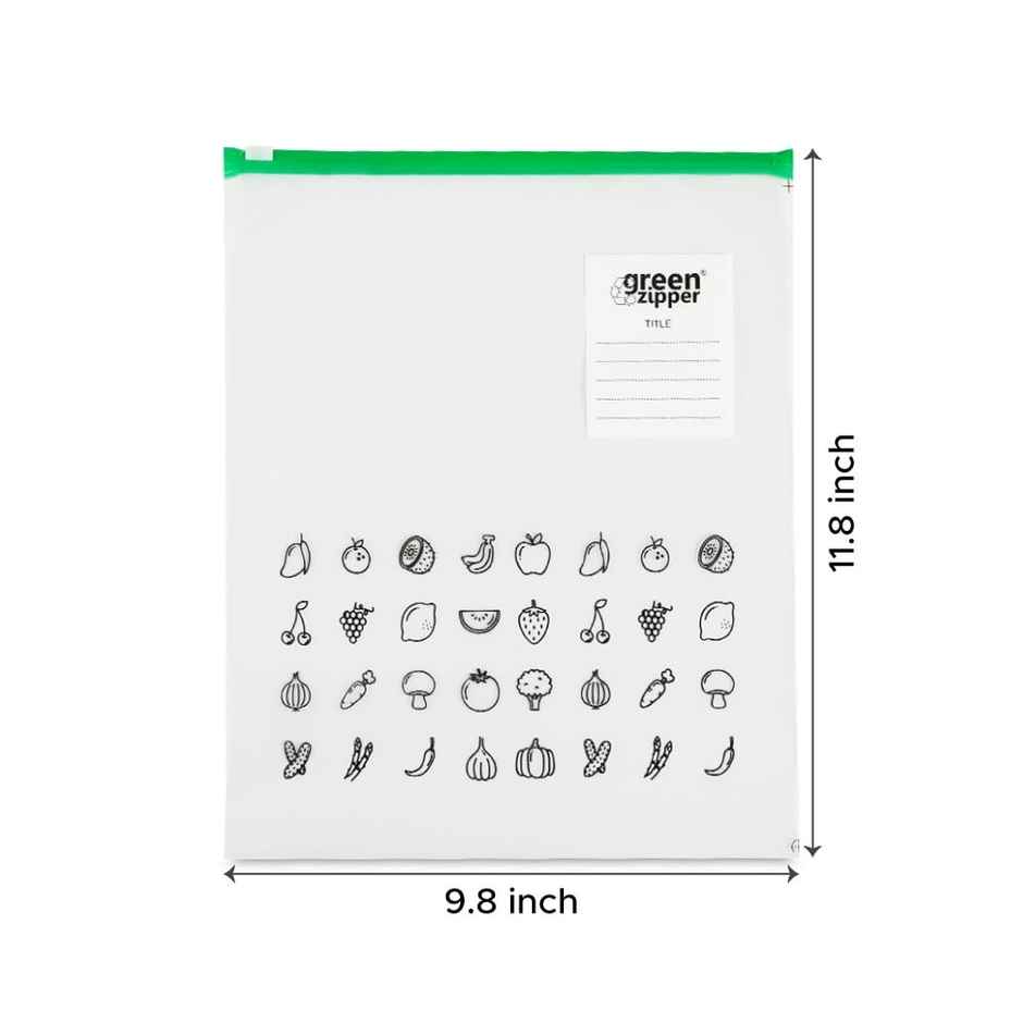 Homez it Large Zip Lock Bag (25 cm x 30 cm) 15 pieces