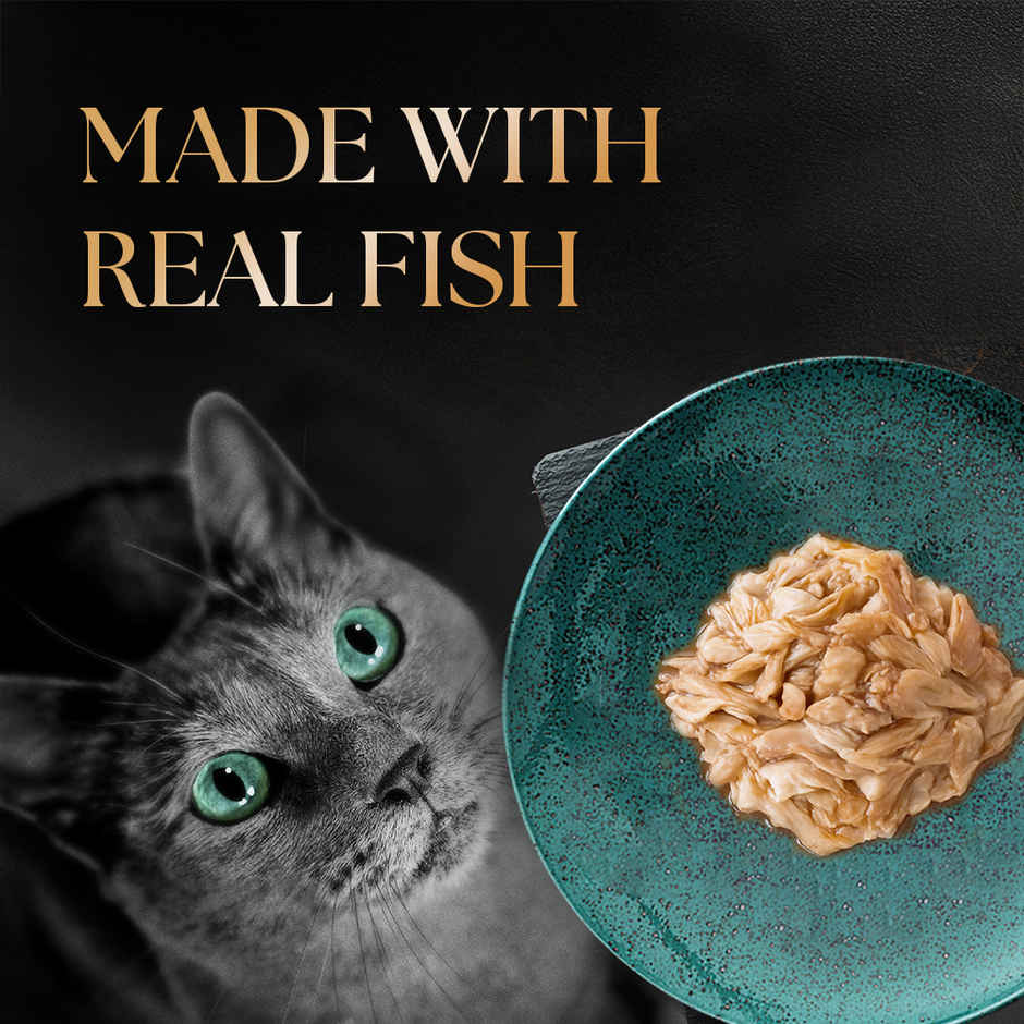 Sheba Deluxe Wet Cat Food Tuna Flakes and Salmon in Gravy | Can