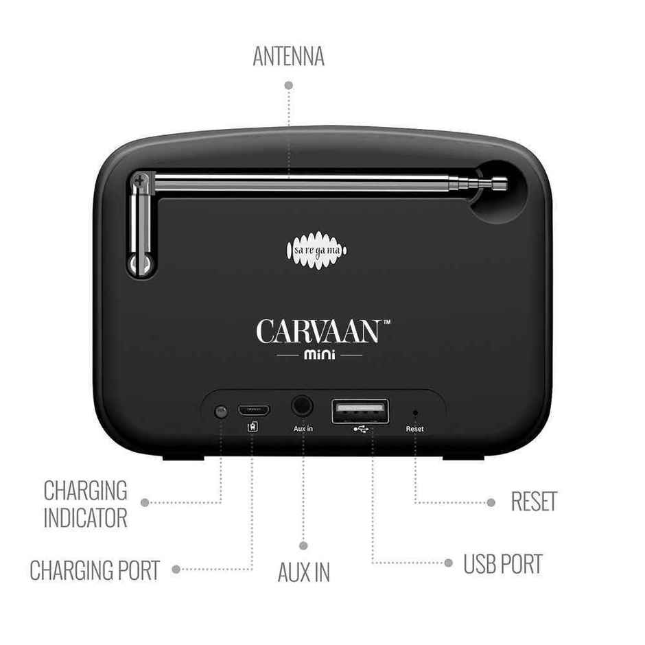 Saregama Carvaan Mini Legends Hindi Music Player - with Bluetooth/FM/AM/AUX